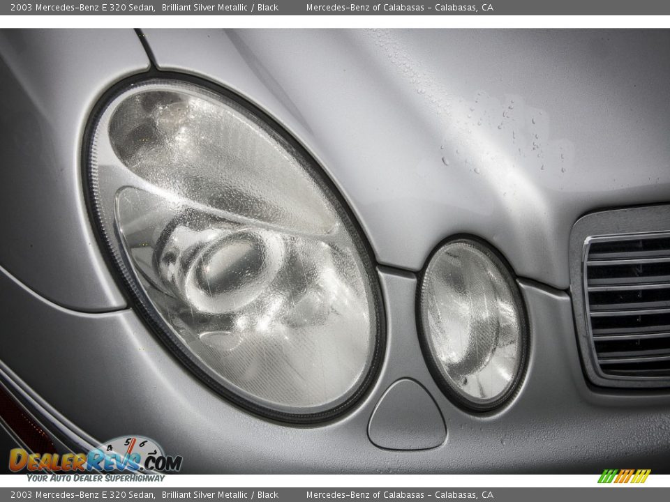 2003 Mercedes-Benz E 320 Sedan Brilliant Silver Metallic / Black Photo #25