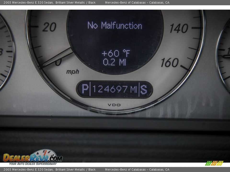 2003 Mercedes-Benz E 320 Sedan Brilliant Silver Metallic / Black Photo #29