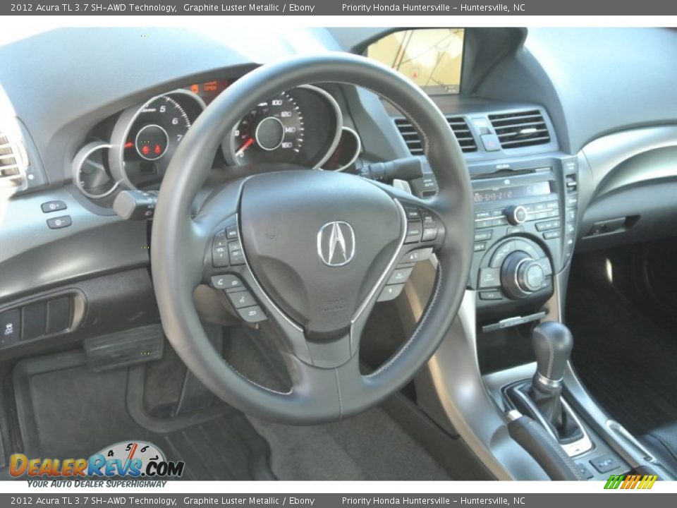 2012 Acura TL 3.7 SH-AWD Technology Graphite Luster Metallic / Ebony Photo #25