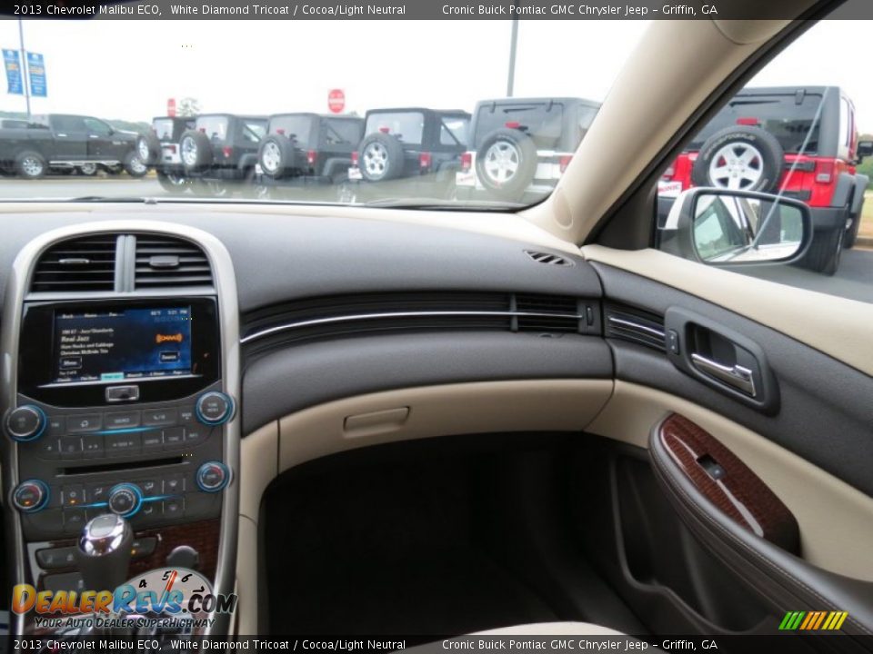 2013 Chevrolet Malibu ECO White Diamond Tricoat / Cocoa/Light Neutral Photo #16