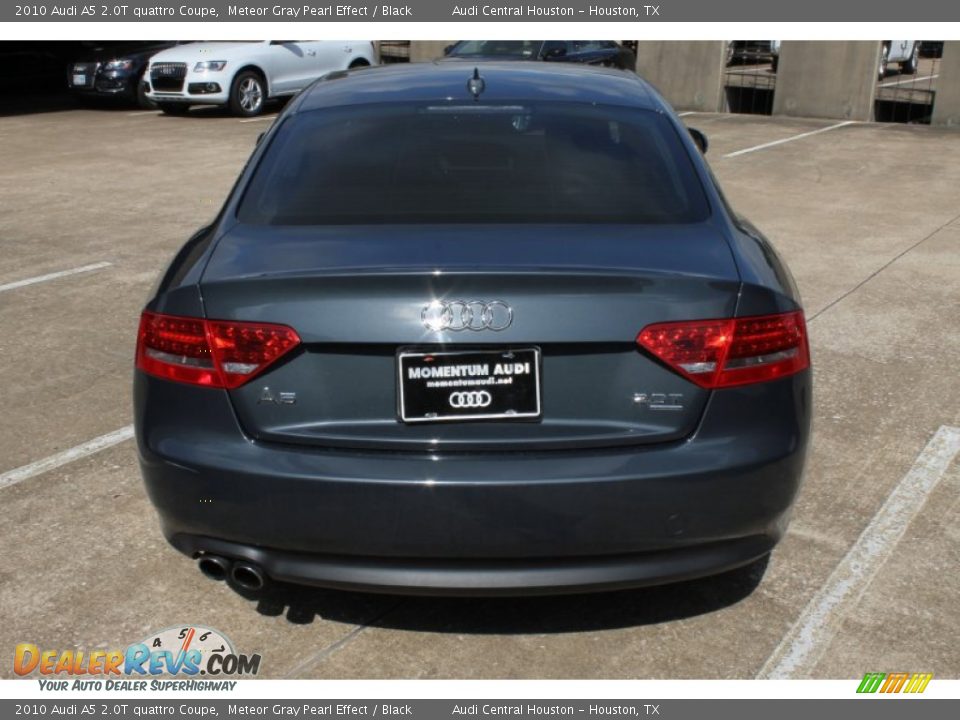 2010 Audi A5 2.0T quattro Coupe Meteor Gray Pearl Effect / Black Photo #7
