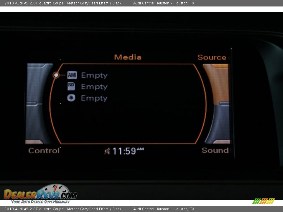 2010 Audi A5 2.0T quattro Coupe Meteor Gray Pearl Effect / Black Photo #18