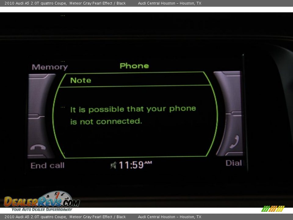 2010 Audi A5 2.0T quattro Coupe Meteor Gray Pearl Effect / Black Photo #19