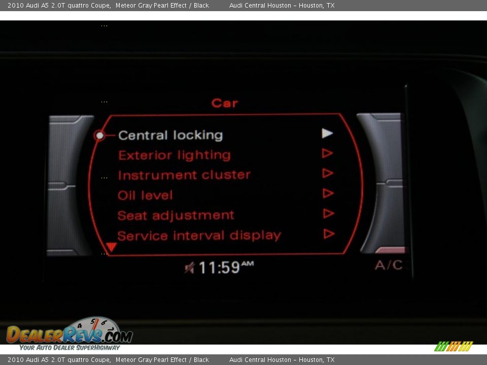 2010 Audi A5 2.0T quattro Coupe Meteor Gray Pearl Effect / Black Photo #20