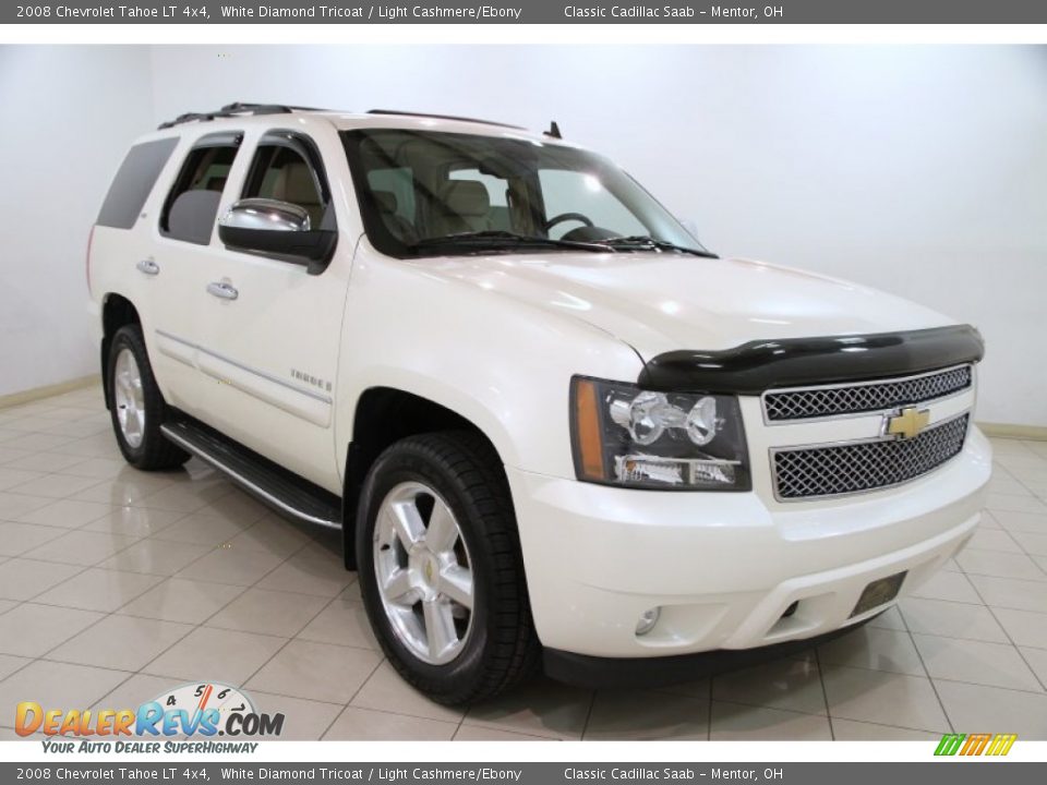 2008 Chevrolet Tahoe LT 4x4 White Diamond Tricoat / Light Cashmere/Ebony Photo #1