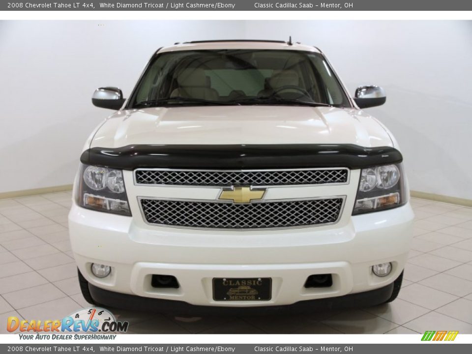 2008 Chevrolet Tahoe LT 4x4 White Diamond Tricoat / Light Cashmere/Ebony Photo #2