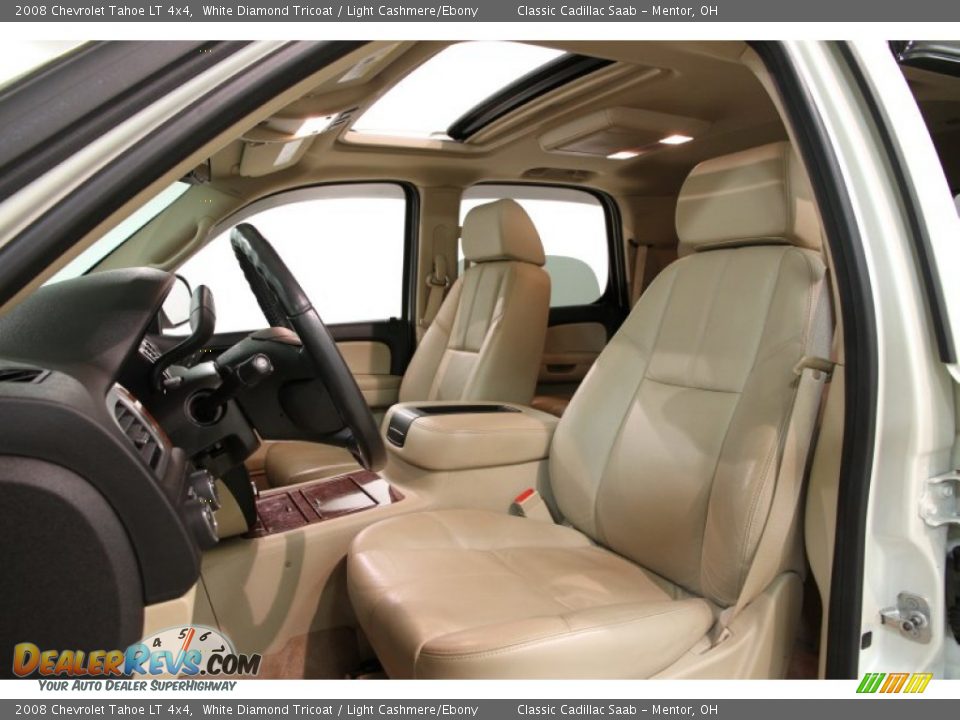 2008 Chevrolet Tahoe LT 4x4 White Diamond Tricoat / Light Cashmere/Ebony Photo #7