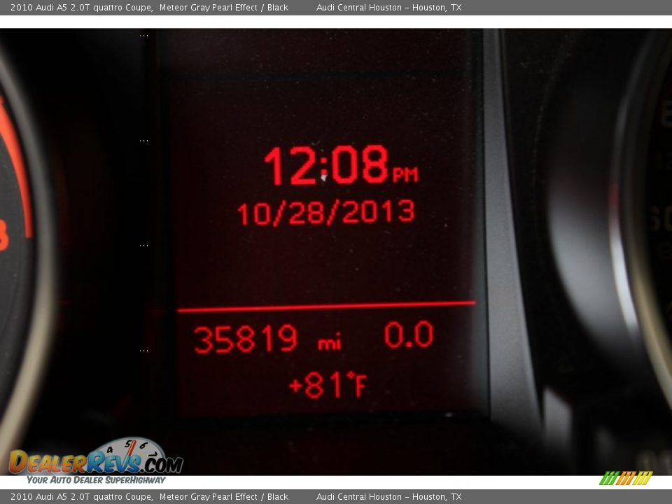 2010 Audi A5 2.0T quattro Coupe Meteor Gray Pearl Effect / Black Photo #32