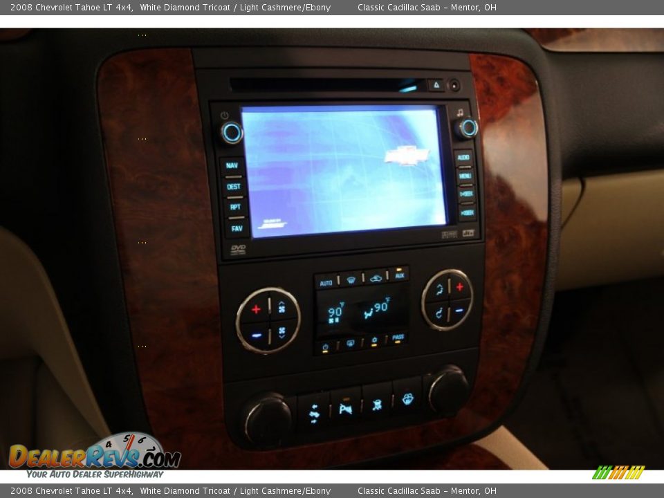 2008 Chevrolet Tahoe LT 4x4 White Diamond Tricoat / Light Cashmere/Ebony Photo #11