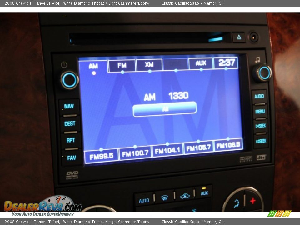 2008 Chevrolet Tahoe LT 4x4 White Diamond Tricoat / Light Cashmere/Ebony Photo #12