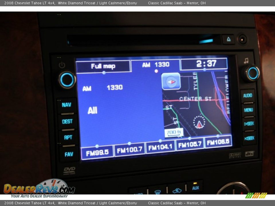 2008 Chevrolet Tahoe LT 4x4 White Diamond Tricoat / Light Cashmere/Ebony Photo #13