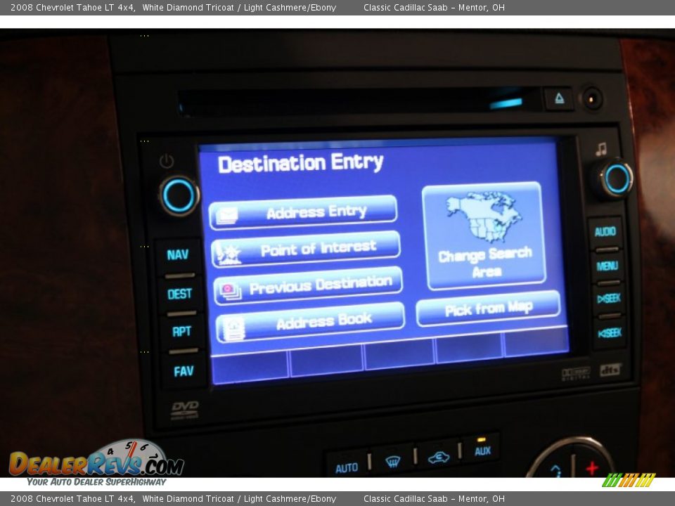 2008 Chevrolet Tahoe LT 4x4 White Diamond Tricoat / Light Cashmere/Ebony Photo #14