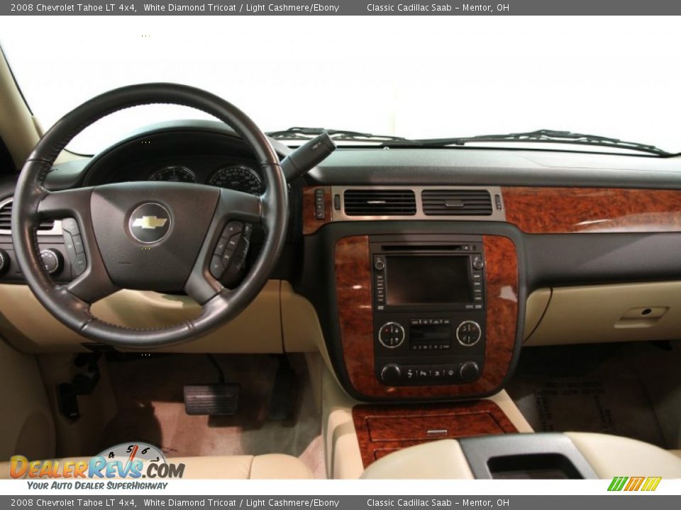 2008 Chevrolet Tahoe LT 4x4 White Diamond Tricoat / Light Cashmere/Ebony Photo #24