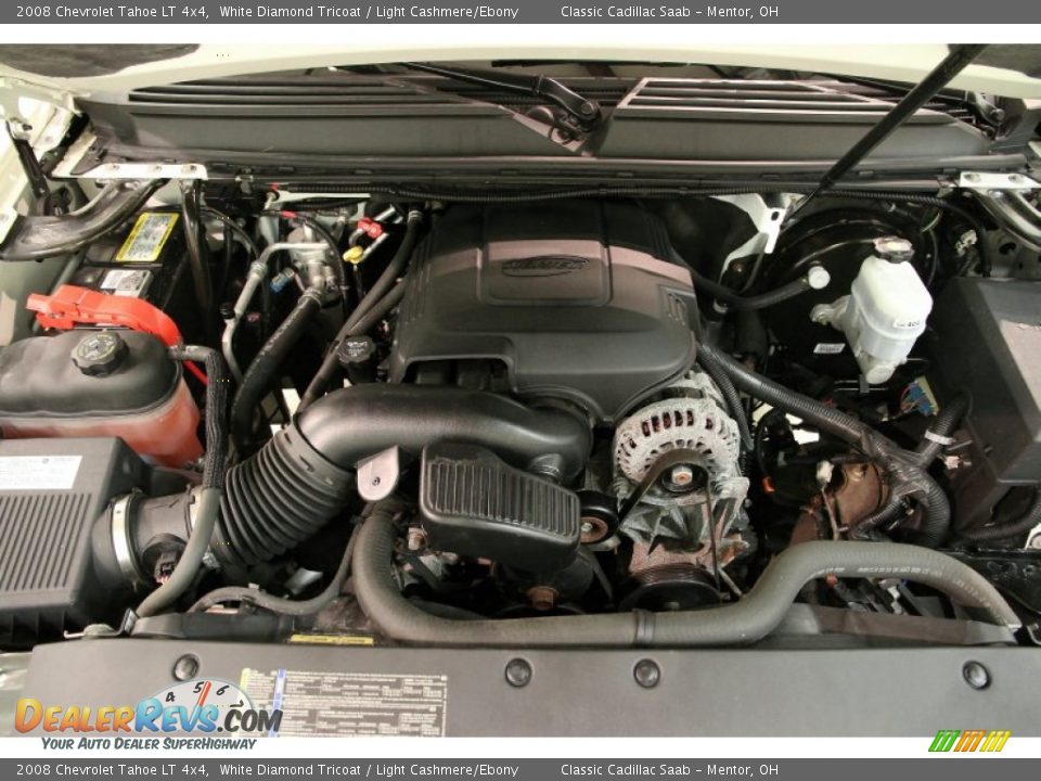 2008 Chevrolet Tahoe LT 4x4 White Diamond Tricoat / Light Cashmere/Ebony Photo #25