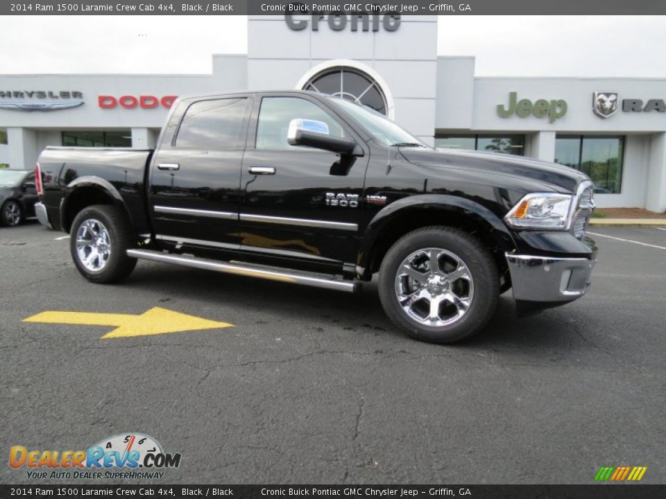 2014 Ram 1500 Laramie Crew Cab 4x4 Black / Black Photo #1