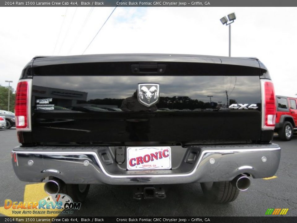 2014 Ram 1500 Laramie Crew Cab 4x4 Black / Black Photo #7