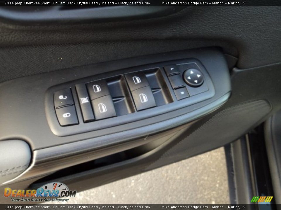 2014 Jeep Cherokee Sport Brilliant Black Crystal Pearl / Iceland - Black/Iceland Gray Photo #11