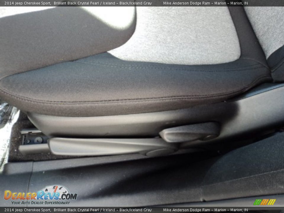 2014 Jeep Cherokee Sport Brilliant Black Crystal Pearl / Iceland - Black/Iceland Gray Photo #12