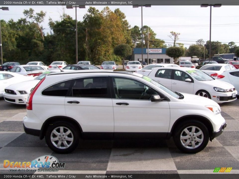 2009 Honda CR-V EX 4WD Taffeta White / Gray Photo #3