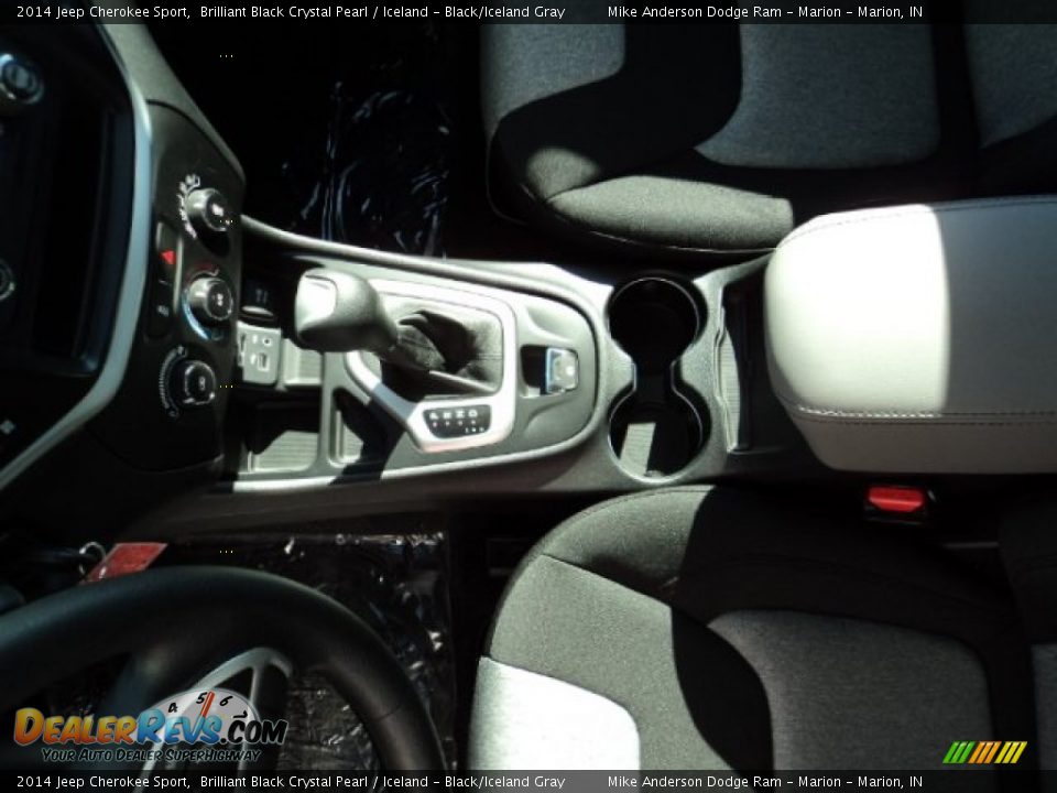 2014 Jeep Cherokee Sport Brilliant Black Crystal Pearl / Iceland - Black/Iceland Gray Photo #13
