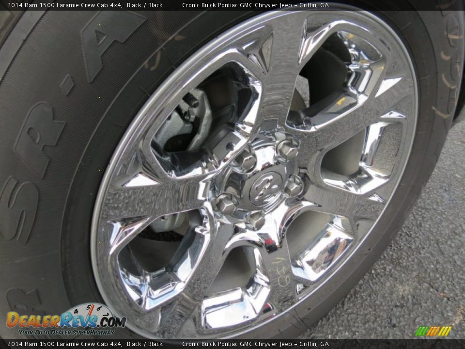 2014 Ram 1500 Laramie Crew Cab 4x4 Black / Black Photo #10