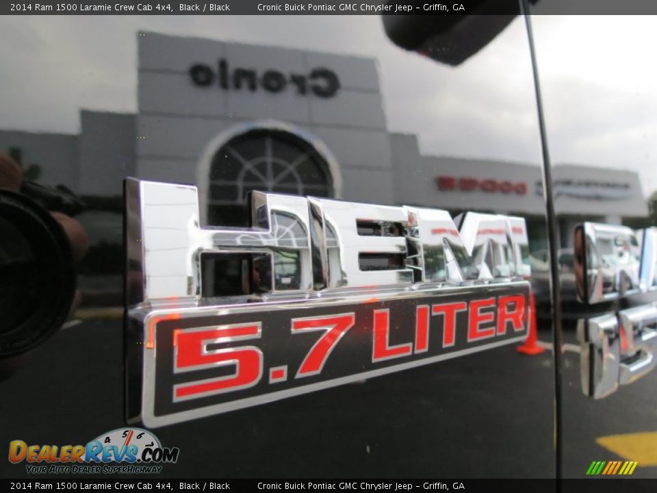 2014 Ram 1500 Laramie Crew Cab 4x4 Black / Black Photo #11