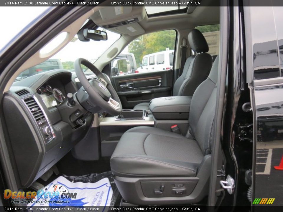2014 Ram 1500 Laramie Crew Cab 4x4 Black / Black Photo #12