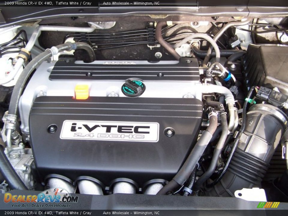 2009 Honda CR-V EX 4WD Taffeta White / Gray Photo #6