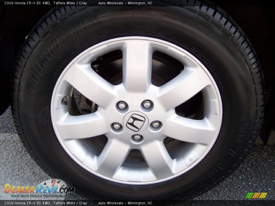 2009 Honda CR-V EX 4WD Taffeta White / Gray Photo #7