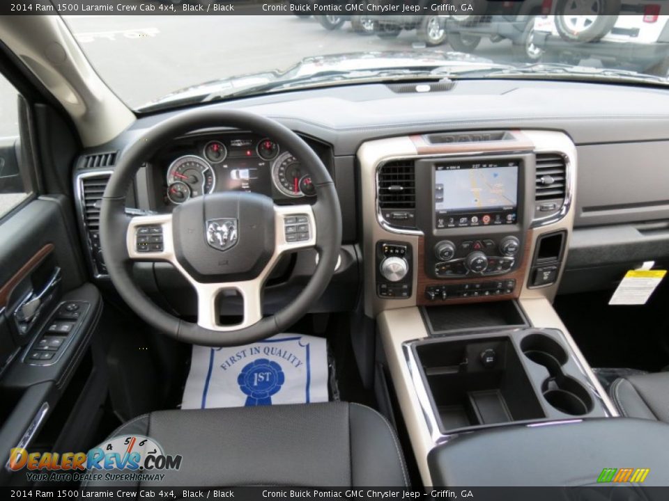 2014 Ram 1500 Laramie Crew Cab 4x4 Black / Black Photo #14