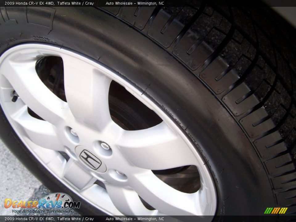 2009 Honda CR-V EX 4WD Taffeta White / Gray Photo #8