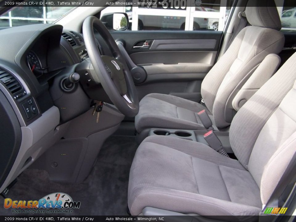 2009 Honda CR-V EX 4WD Taffeta White / Gray Photo #11