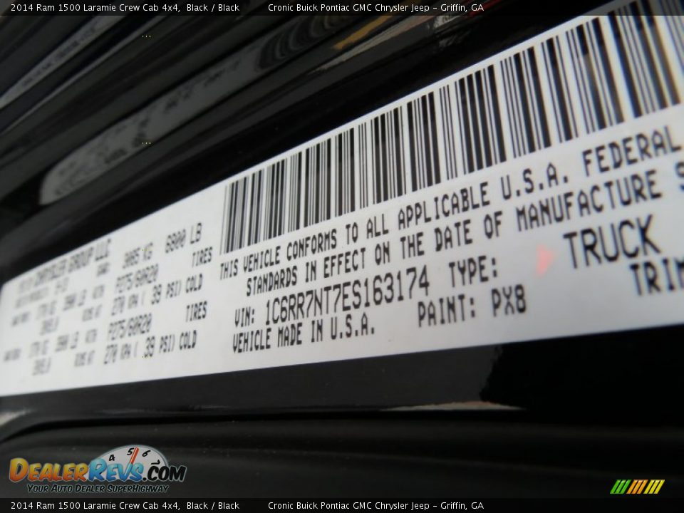 2014 Ram 1500 Laramie Crew Cab 4x4 Black / Black Photo #21
