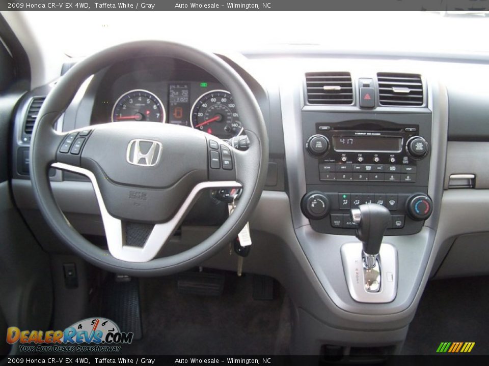 2009 Honda CR-V EX 4WD Taffeta White / Gray Photo #16