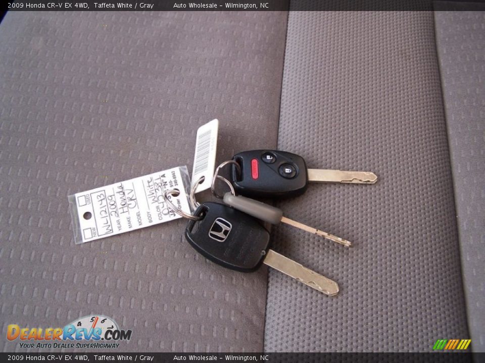 2009 Honda CR-V EX 4WD Taffeta White / Gray Photo #20
