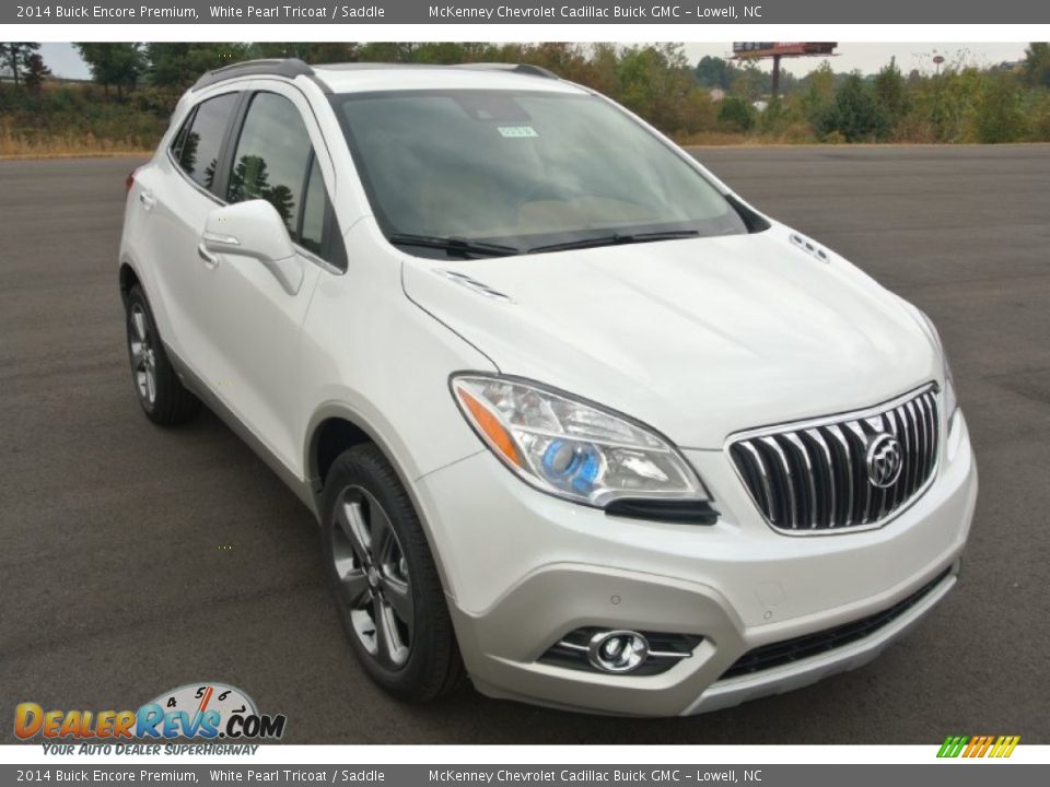 2014 Buick Encore Premium White Pearl Tricoat / Saddle Photo #1