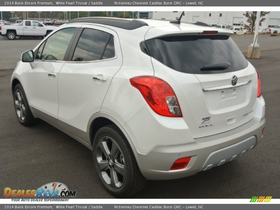 2014 Buick Encore Premium White Pearl Tricoat / Saddle Photo #4