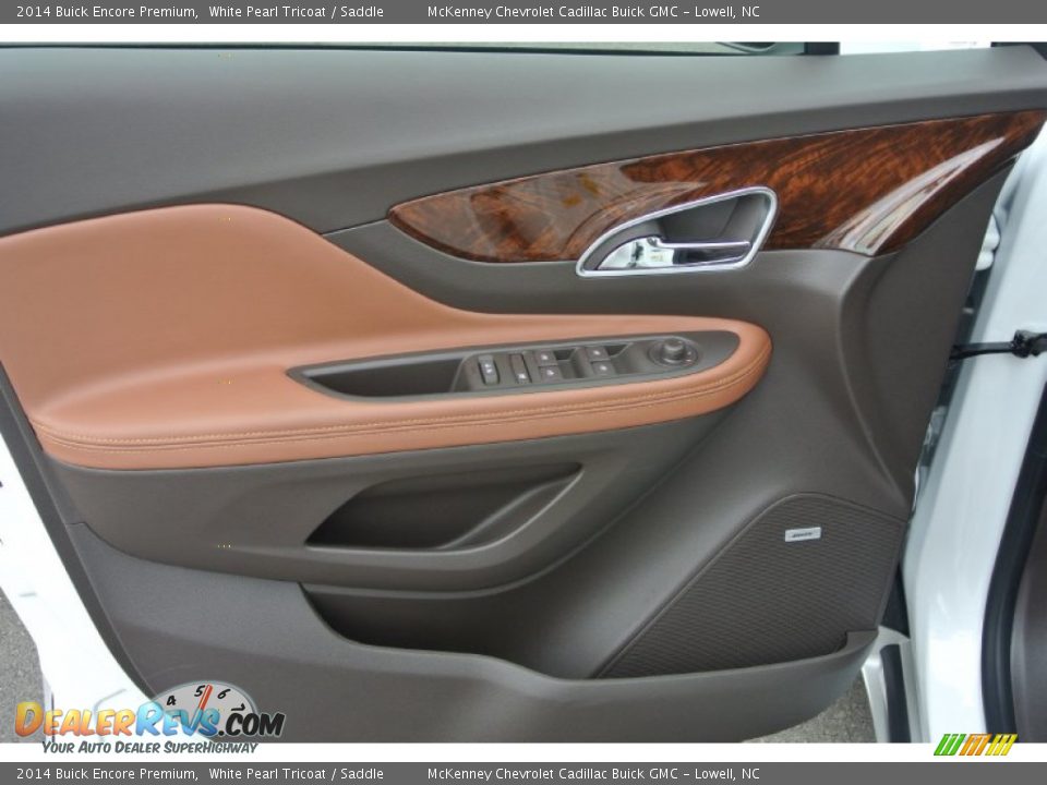 2014 Buick Encore Premium White Pearl Tricoat / Saddle Photo #8