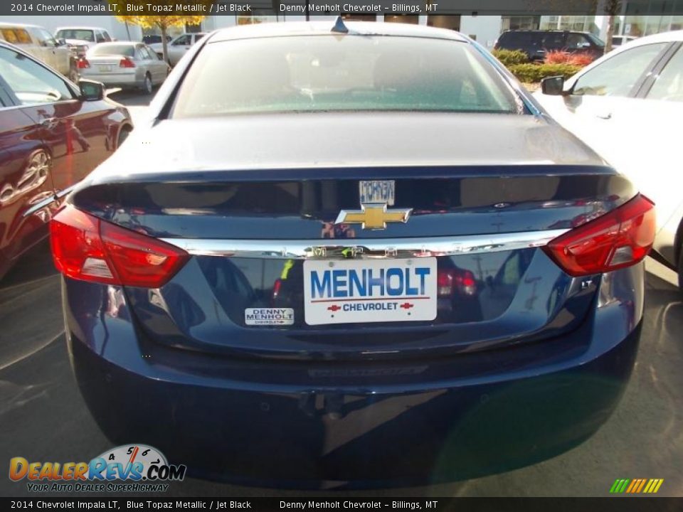 2014 Chevrolet Impala LT Blue Topaz Metallic / Jet Black Photo #3
