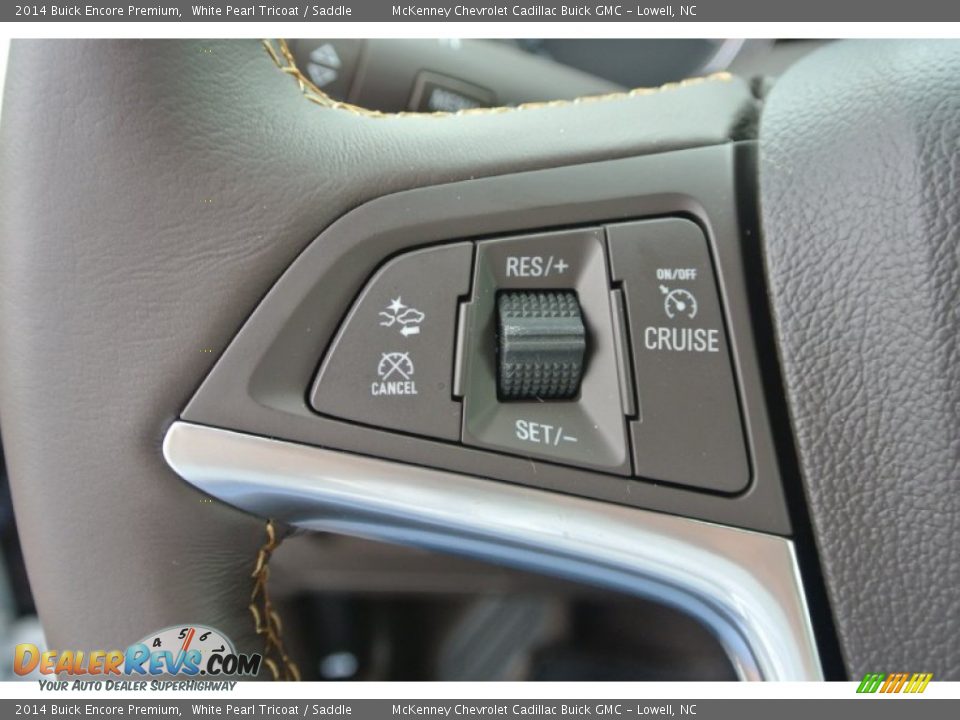 2014 Buick Encore Premium White Pearl Tricoat / Saddle Photo #13