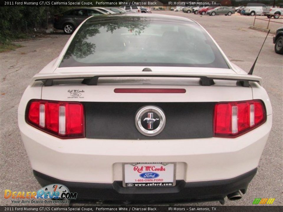 2011 Ford Mustang GT/CS California Special Coupe Performance White / Charcoal Black Photo #6
