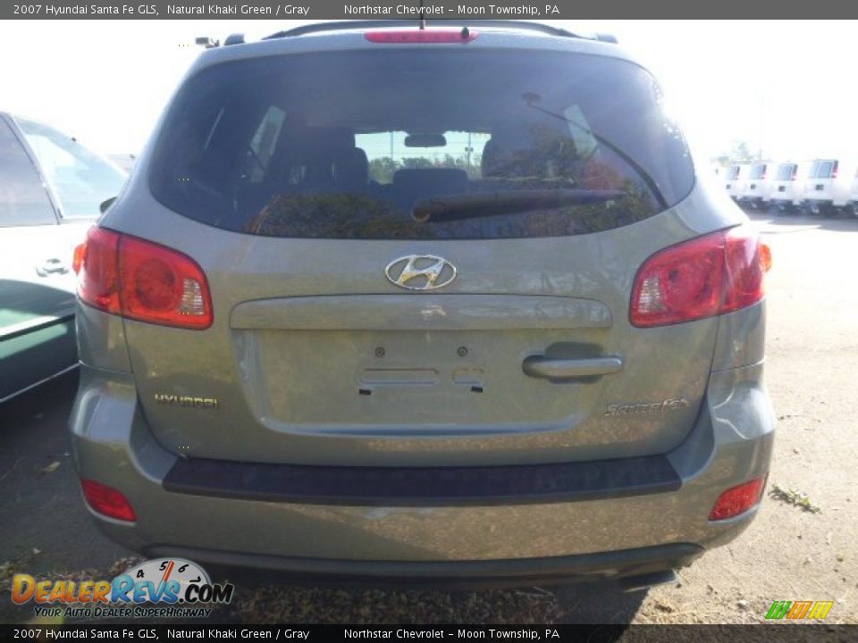 2007 Hyundai Santa Fe GLS Natural Khaki Green / Gray Photo #3