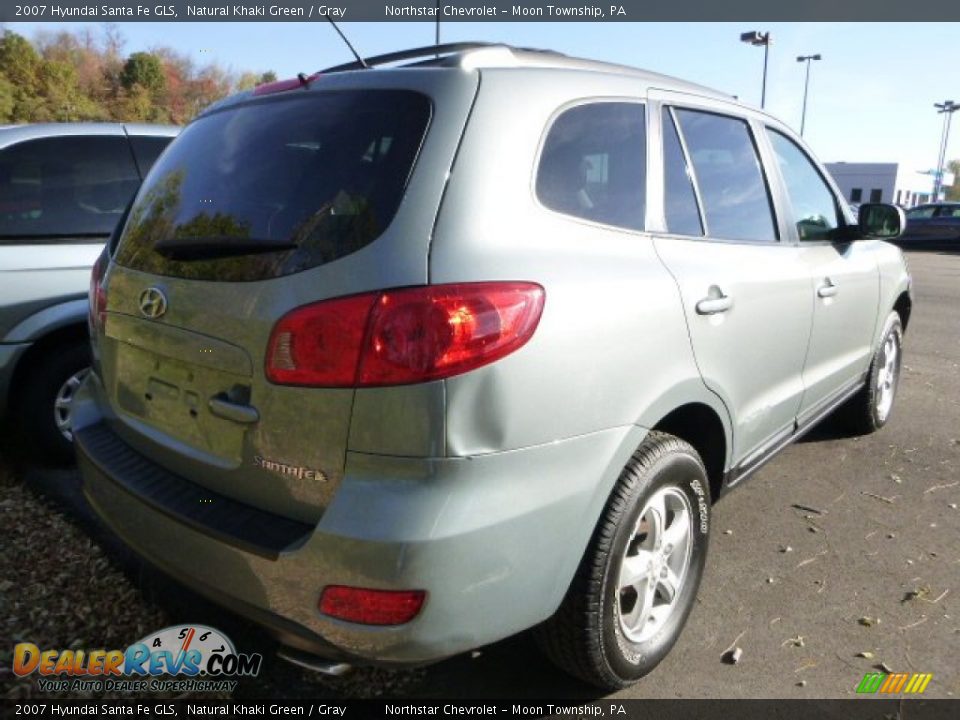 2007 Hyundai Santa Fe GLS Natural Khaki Green / Gray Photo #4