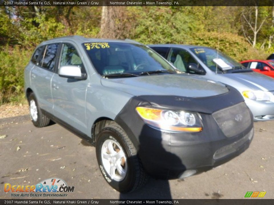 2007 Hyundai Santa Fe GLS Natural Khaki Green / Gray Photo #5