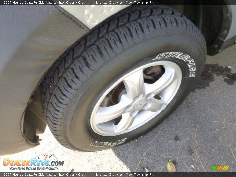 2007 Hyundai Santa Fe GLS Natural Khaki Green / Gray Photo #7
