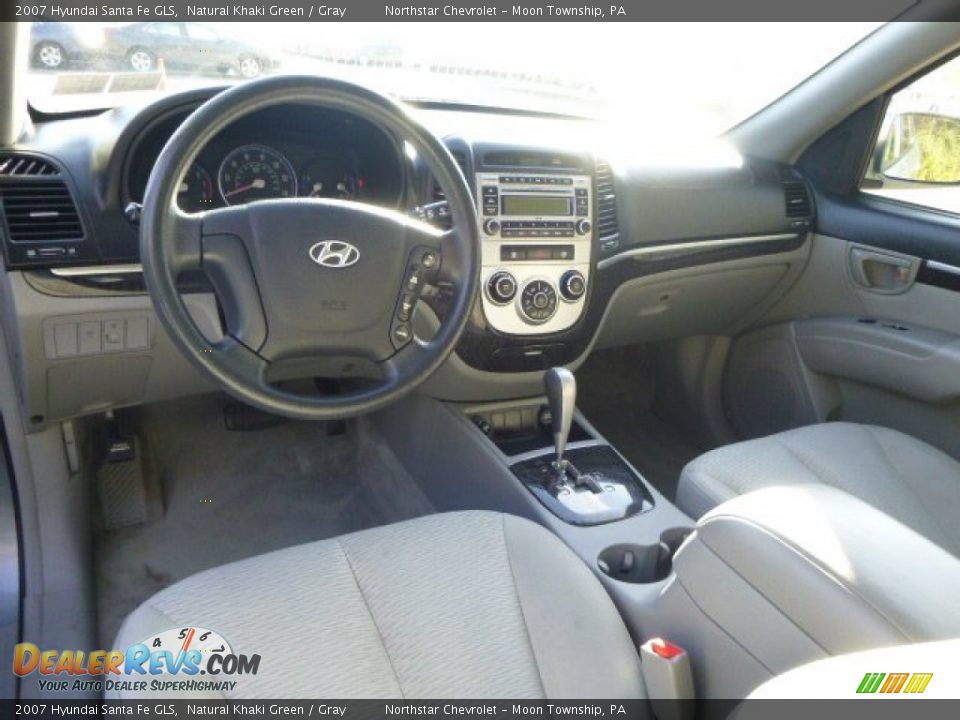 2007 Hyundai Santa Fe GLS Natural Khaki Green / Gray Photo #10