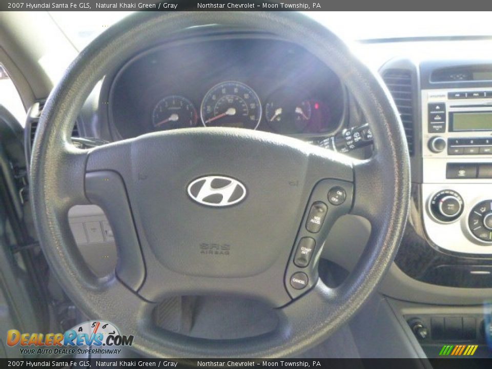 2007 Hyundai Santa Fe GLS Natural Khaki Green / Gray Photo #12