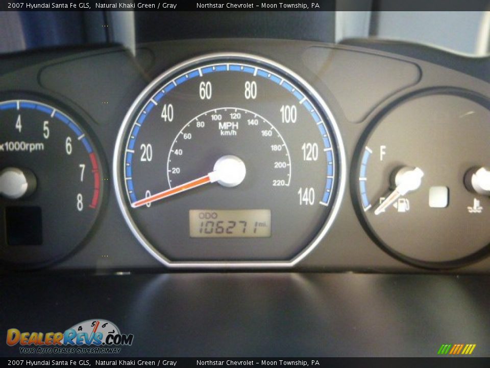 2007 Hyundai Santa Fe GLS Natural Khaki Green / Gray Photo #14