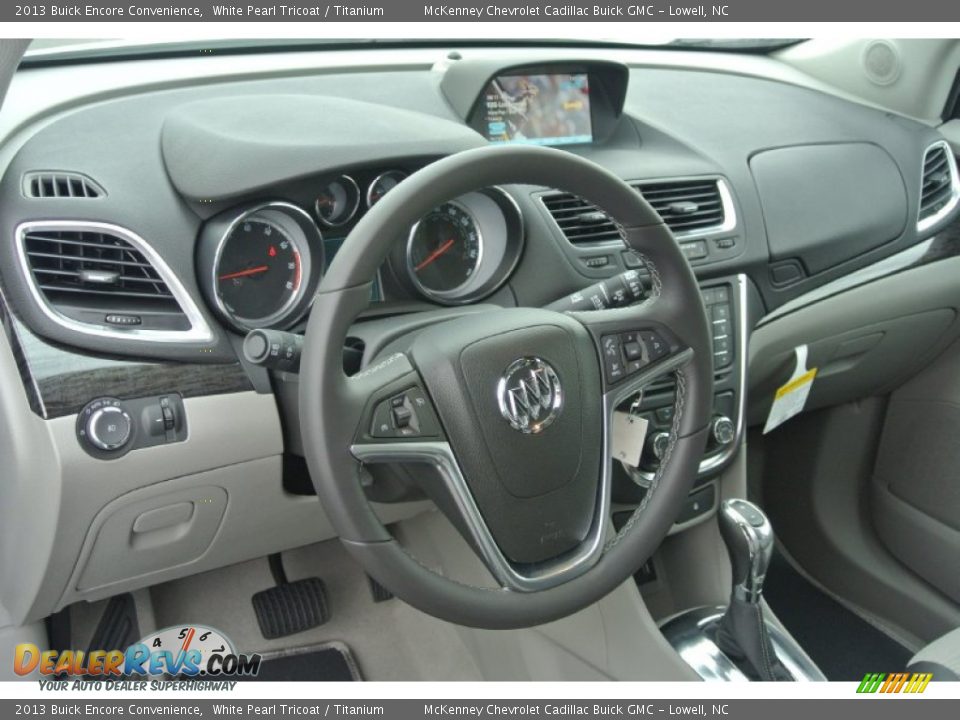2013 Buick Encore Convenience White Pearl Tricoat / Titanium Photo #21