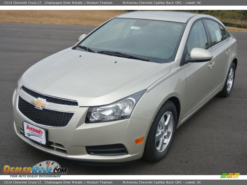 2014 Chevrolet Cruze LT Champagne Silver Metallic / Medium Titanium Photo #2